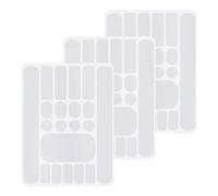 Pack of 3 Bicycle Frame Protection Carbon Stickers, Frame Protection Film, Bicycle Protective Film, Bicycle Frame, Bicycle Protection, Paint Damage, Frame Sticker for Bicycle, Mountain Bike, etc