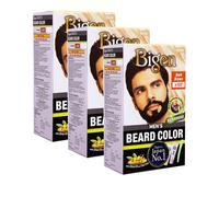 (Pack of 3) Bigen Men's Beard Colour B103 Dark Brown - No Ammonia Formula with taurine & Olive Oil - Excellent Gray Hair Coverage