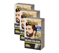 (Pack of 3) Bigen Men's Beard Colour B104 Natural Brown - No Ammonia Formula with taurine & Olive Oil - Excellent Gray Hair Coverage