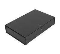 [Pack of 3] Black Foolscap Lock Spring Box Files 70mm Document A4 Paper Storage Folder