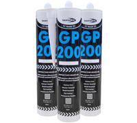 (PACK OF 3) BLACK Silicone Sealant Bond it GP200 m