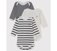 Petit Bateau Unisex Babies’Long Sleeve Striped Body (Pack of 3) , Variant 1, 3 years