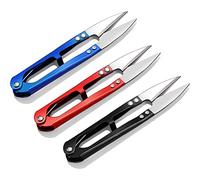Pack of 3 Bonsai Pruning Scissors - 4.1 inch Mini Trimming Shears for Bud & Leaves - Small Snips for Yarn, Thread, Sewing, DIY & Garden Crafting