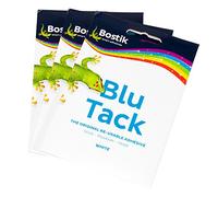 [Pack of 3] Bostik Blu Tack 48g Packs Reusable Adhesive Sticky Putty (White)