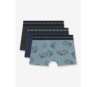 Pack of 3 boys' boxers with gameboy pattern Ecodim grey