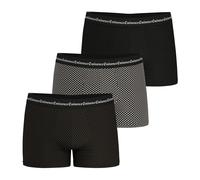 Pack of 3 Business Print Hipsters in Cotton Black+Camel