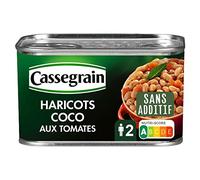 Pack of 3 Cassegrain Coconut Beans Cooked Tomato Laurel 435 g