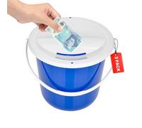 Pack of 3 Charity Collecting Bucket Fundraising Collection Box Portable Money bucket ballot box suggestion box Blue