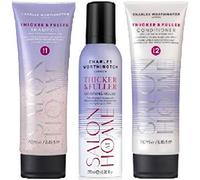 (Pack of 3) Charles Worthington Thicker & Fuller Shampoo 250ml & Thicker & Fuller Conditioner 250ml & Thicker & Fuller Densifying Mousse 200ml