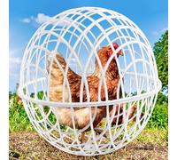 Pack of 3 Chicken Ball Cage, Round Chicken Coop, Mobile Exercise Ball for Chickens, Removable Chicken Cage Made of Plastic in Ball Shape, Spherical Chicken Cage, Free Breeding, Spherical Safe Running