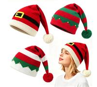 Pack of 3 Christmas Hat Adult Christmas Hat Women's Knitted Hat Men | Christmas hats women's Christmas hat knitted hats men's Santa hat winter hat party hat adults