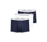 Pack of 3 Classic Cotton Stretch Boxer Briefs Navy+White+Navy Print