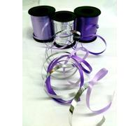 Pack of 3 curling ribbon in Lilac, Deep Purple and Silver