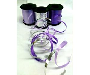Pack of 3 curling ribbon in Lilac, Deep Purple and Silver