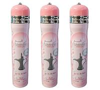 Pack of 3 Dirham Wardi 300 ml aerosol air freshener- by ard al zafaran