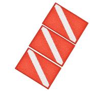 Pack of 3 Diving Patches Scubas Flag Decorations Suitable for Stitching or Heat Application on Various Fabrics Flag Patches