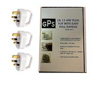 Pack of 3 Easy Pull 13A Plug Tops With A Handle For Assistance With Inserting & Removing Plugs From Sockets Easily. Suitable As A Disability Aid, For Anyone With Arthritis, A Weak Grip, Or Where Plugs Or Sockets Are A Tight Fit