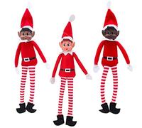 Pack of 3 - Elves Behavin Badly 12 Inch Elves with Vinyl Face & Soft Body - Christmas Naughty Elf