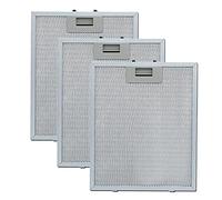 Pack of 3 Filters for Kitchen Extractor Hood | 02800905 | Compatible with Tat, Apelson and Nodor | Heavy Duty Aluminium | 320 x 260 mm | Silver (Pack of 3)