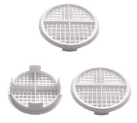 Pack Of 3 Fixte 70mm Lattice Design White Plastic Push In Circular Soffit Vents Roof Air Vents