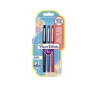 Pack of 3 Flair Original PAPERMATE Felt-Tip Pens Medium Tip 3 Coloursaa