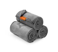 Pack of 3 Flannel Pet Blankets Slate Grey, XL (152 x 127 cm)