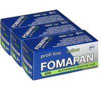 Pack of 3 Foma Fomapan ACTION 400 ASA Black/White Negative film on roll/medium format / 120 format