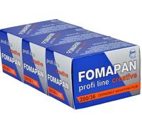 Pack of 3 FOMAPAN Creativ 200 ASA 135/36 Black/White Film 35 mm