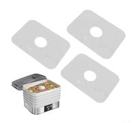 Pack of 3 Food-Safe Silicone Dehydrator Sheets Compatible with For Beach 32100A to Support Healthy Snack Making and Low-Waste Use