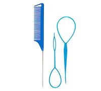 Pack of 3 French Braid Tool Tail Comb Tail Braiding Combs for Hair Styling Braiding Comb Easy Styling Tool
