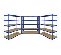 Pack of 3 Garage Shelving Unit Extra Wide - 5 Tier Heavy Duty