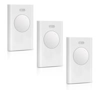 Pack of 3 Gate Remote Control Compatible with FAAC XT2 433 SLH LR - 433.92 MHz 2 Channels White - Replacement for Garage Door Automation