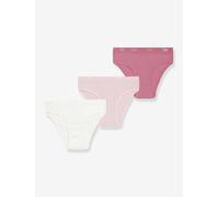 Pack of 3 girls' knickers Les Pockets Ecodim rose