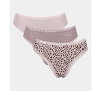 Sloggi High Leg Briefs GO Crush Brief 3 Pack 95% Organic Cotton Knickers