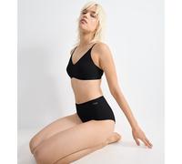 Pack of 3 Go Daily Cotton High Waist Briefs Black