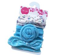 Pack of 3 Hair Bobbles for Girls, Cute Scrunchies Hair Accessories, Strong Hold Hair Rings Braid Elastic, Small Hair Bobbles, Elastic Hair Bands, Hair Bands for Ponytail Holder, Blue B