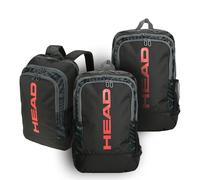 Pack of 3 Head Base Backpack 17L Padel Backpacks Black/Red