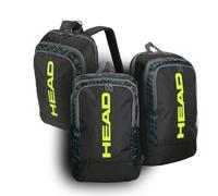 Pack of 3 Head Base Backpack 17L padel backpacks Black/Yellow