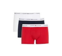 Pack of 3 Hipsters in Plain Cotton Navy+Red+White