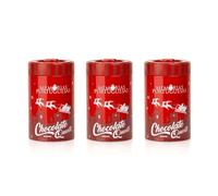 Pack of 3 Hot Chocolate Tins 100 g Powder Mix Perfect for Cold Days Full of Flavor Gourmet Chocolate Product from Portugal