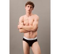 Calvin Klein Men's 3-Pack Icon Cotton Stretch Men's Briefs, Black/white - Black/Black/Black - Size: 32/30/31