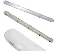 3x IP65 LED Batten Light Fitting 5FT 52W 6000lm 4000K Non Corrosive Warehouse