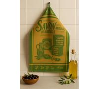 Pack of 3 Jacquard woven tea towels 100% cotton - Savon de Marseille - Green - 50x70 cm - Machine Washable
