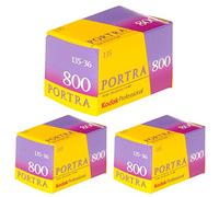 Pack of 3 Kodak 145 1855 Professional Portra 800 Color Negative Film (ISO 800) 35mm 36 Exposures