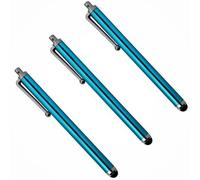 Pack of 3 Large Stylus Pens for Samsung Galaxy A42 Smartphone Tablet Universal Writing (Blue)