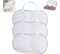 Pack of 3 Laundry Net Bra for Washing Machine, Wash Bag with Hidden Zip, Mesh for Bra Wash Bags, Durable Mesh Laundry Bags for Laundry Bag, Lingerie and Delicates Bra Clothing