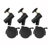 Pack Of 3 Light Stand Wheel With Brakes 360 Degree Rotation For Easy Positioning In Studio Or Wedding Photoshoots