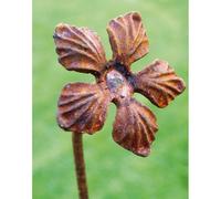 Pack of 3 Lilly Feature Plant Pin 4Ft - Steel - H120 cm - BM/RtR Poppy Forge Brown One Size