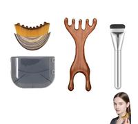 Pack of 3 Lymphatic Brushes Face, Lymph Drainage Brush for Face Massage, Face Brush Lymphatic Drainage, Ideal for Daily Skin Care and Travel