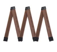 Pack of 3 Magic Hair Buns, Braiding Aid Hair Girls and Women, Doughnut Hair Bun Maker, French Twist Hair Bun Styling Braid Holder Tool, Dark Coffee